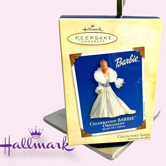 Hallmark Keepsake 2003 Celebration Barbie #4 Collectors Series - Picture 1 of 9
